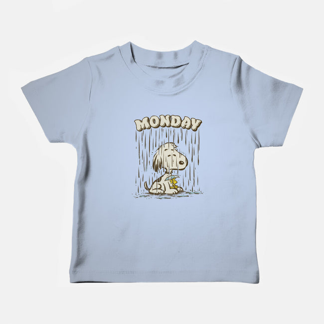 Monday Rainy Mood-Baby-Basic-Tee-kg07