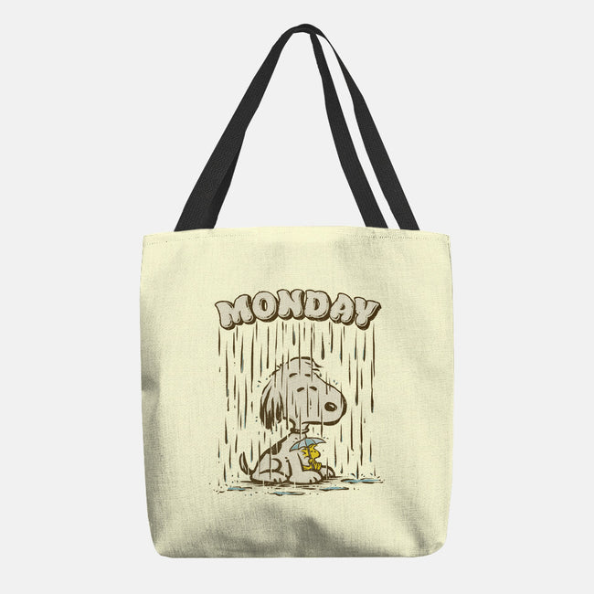 Monday Rainy Mood-None-Basic Tote-Bag-kg07