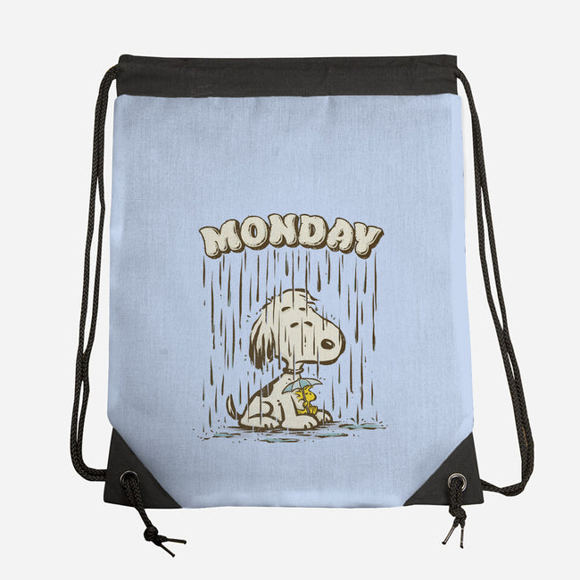 Monday Rainy Mood-None-Drawstring-Bag-kg07