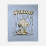 Monday Rainy Mood-None-Fleece-Blanket-kg07