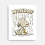 Monday Rainy Mood-None-Stretched-Canvas-kg07