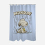 Monday Rainy Mood-None-Polyester-Shower Curtain-kg07