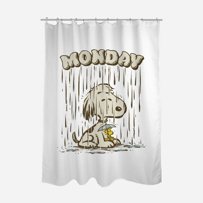 Monday Rainy Mood-None-Polyester-Shower Curtain-kg07