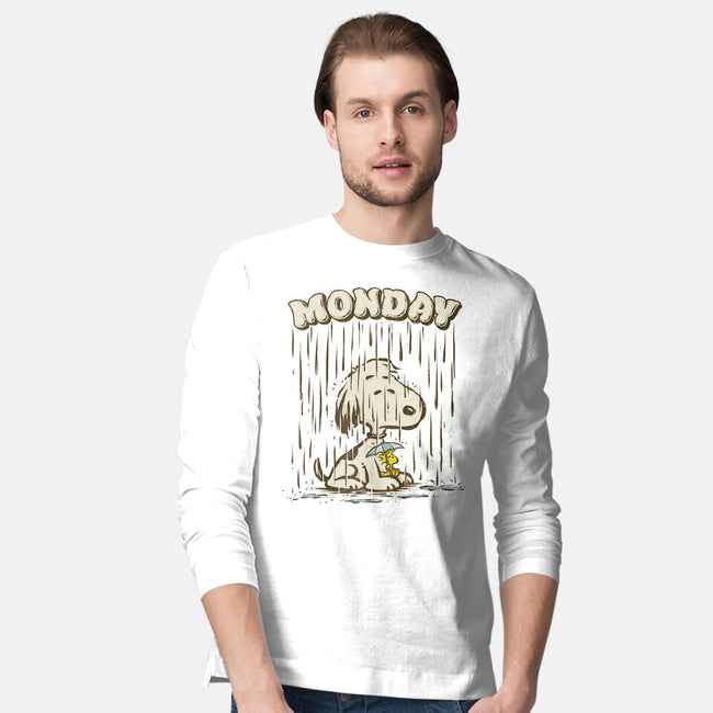Monday Rainy Mood-Mens-Long Sleeved-Tee-kg07