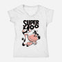 Super Moo-Womens-V-Neck-Tee-estudiofitas