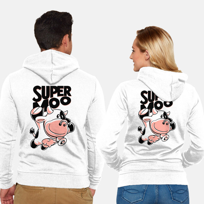 Super Moo-Unisex-Zip-Up-Sweatshirt-estudiofitas