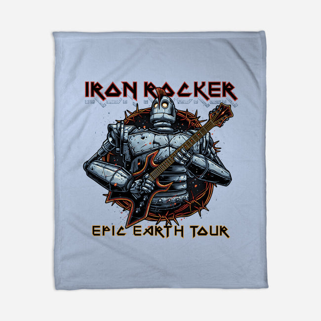 Iron Rocker-None-Fleece-Blanket-momma_gorilla