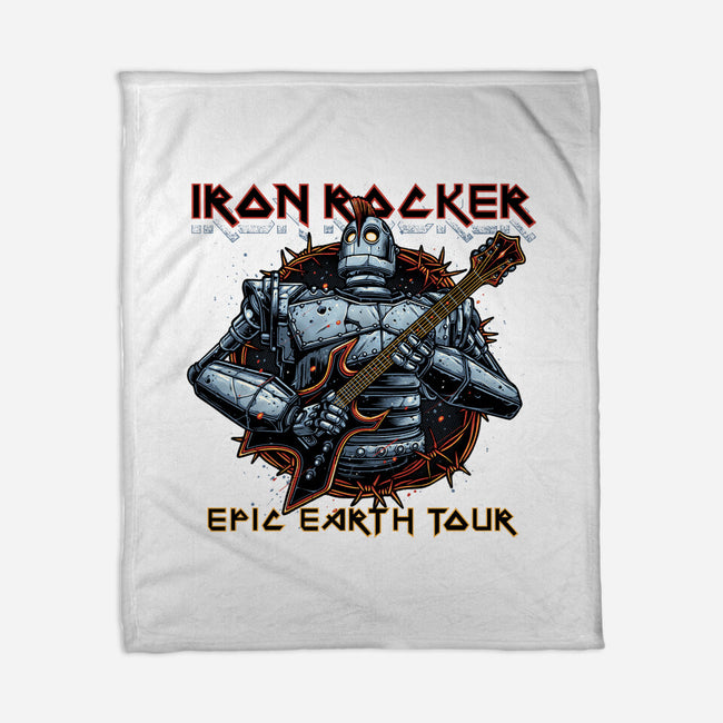 Iron Rocker-None-Fleece-Blanket-momma_gorilla