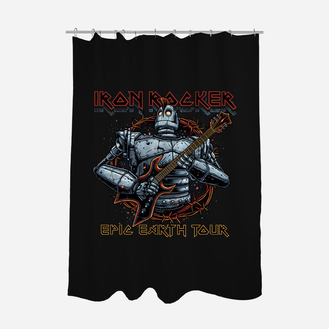 Iron Rocker-None-Polyester-Shower Curtain-momma_gorilla