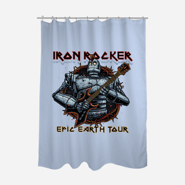 Iron Rocker-None-Polyester-Shower Curtain-momma_gorilla
