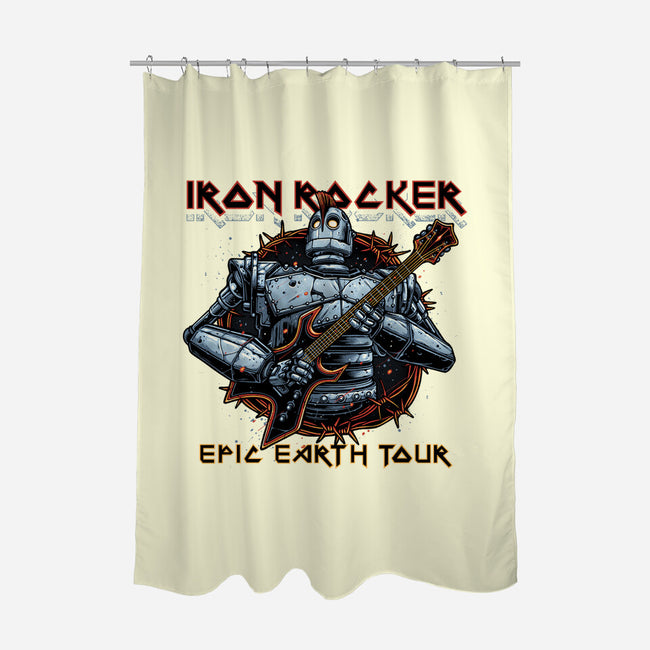 Iron Rocker-None-Polyester-Shower Curtain-momma_gorilla