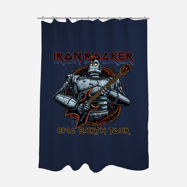 Iron Rocker-None-Polyester-Shower Curtain-momma_gorilla