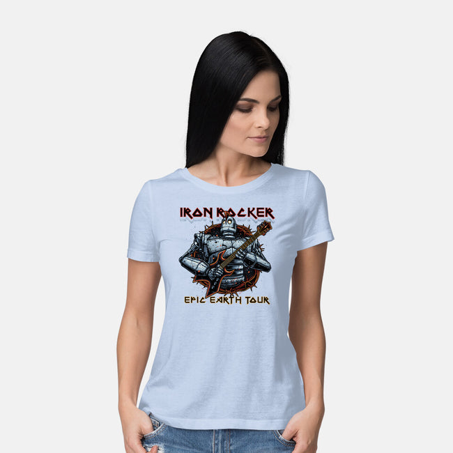 Iron Rocker-Womens-Basic-Tee-momma_gorilla