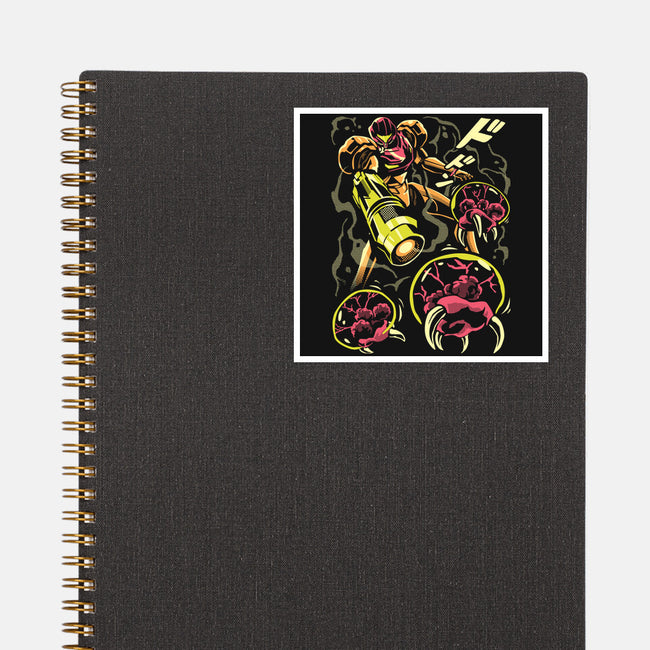 Larva Swarm-None-Glossy-Sticker-arace