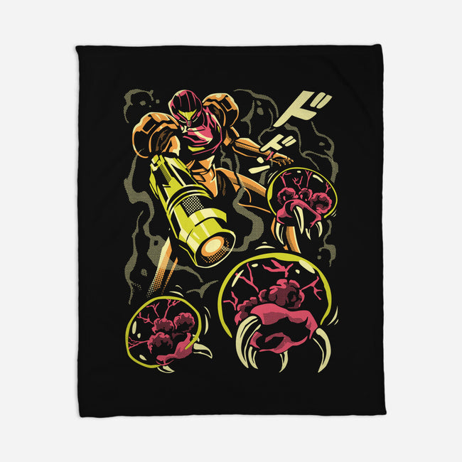 Larva Swarm-None-Fleece-Blanket-arace