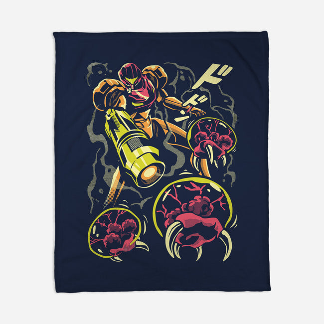 Larva Swarm-None-Fleece-Blanket-arace