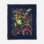 Larva Swarm-None-Fleece-Blanket-arace