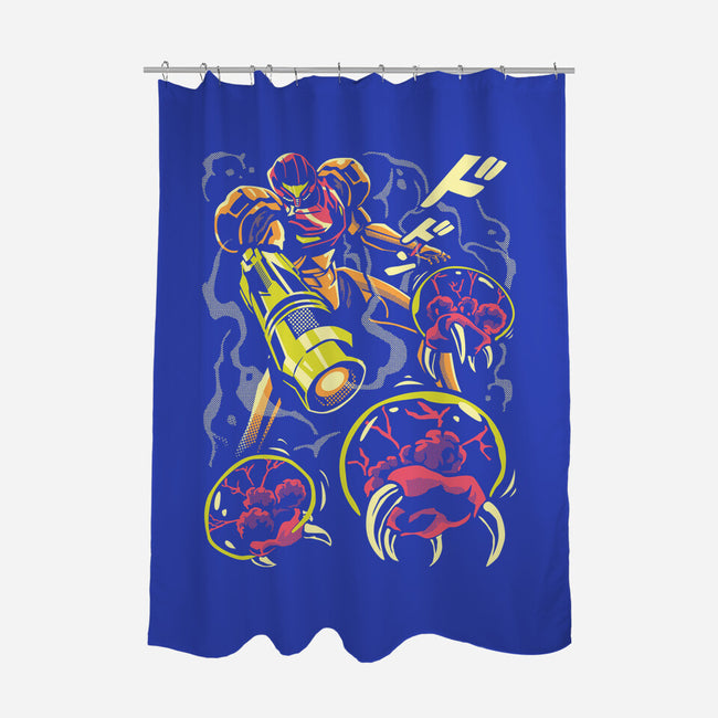 Larva Swarm-None-Polyester-Shower Curtain-arace