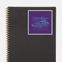 Neon Line-Art De Lorean-None-Glossy-Sticker-Astrobot Invention