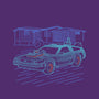 Neon Line-Art De Lorean-Mens-Premium-Tee-Astrobot Invention