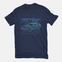 Neon Line-Art De Lorean-Mens-Premium-Tee-Astrobot Invention