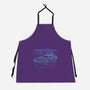 Neon Line-Art De Lorean-Unisex-Kitchen-Apron-Astrobot Invention