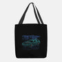 Neon Line-Art De Lorean-None-Basic Tote-Bag-Astrobot Invention