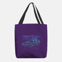 Neon Line-Art De Lorean-None-Basic Tote-Bag-Astrobot Invention
