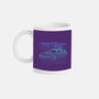 Neon Line-Art De Lorean-None-Mug-Drinkware-Astrobot Invention