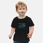 Neon Line-Art De Lorean-Baby-Basic-Tee-Astrobot Invention