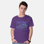Neon Line-Art De Lorean-Mens-Basic-Tee-Astrobot Invention