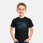 Neon Line-Art De Lorean-Youth-Basic-Tee-Astrobot Invention
