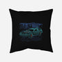 Neon Line-Art De Lorean-None-Removable Cover w Insert-Throw Pillow-Astrobot Invention