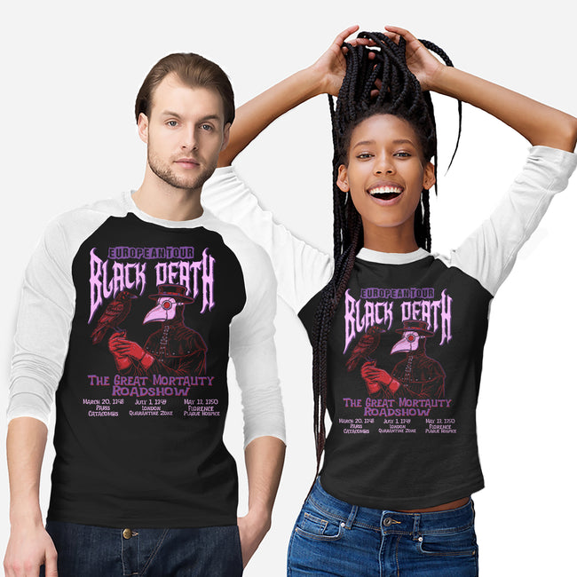 Black Death Euro Tour-Unisex-Baseball-Tee-P1yu5h