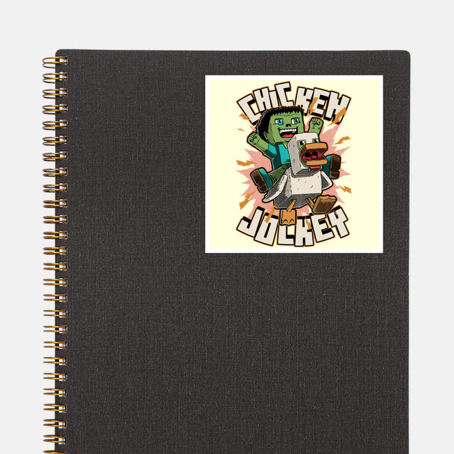 Chicken Kid Cube Game-None-Glossy-Sticker-Studio Mootant