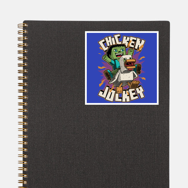 Chicken Kid Cube Game-None-Glossy-Sticker-Studio Mootant