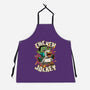 Chicken Kid Cube Game-Unisex-Kitchen-Apron-Studio Mootant