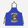 Chicken Kid Cube Game-Unisex-Kitchen-Apron-Studio Mootant