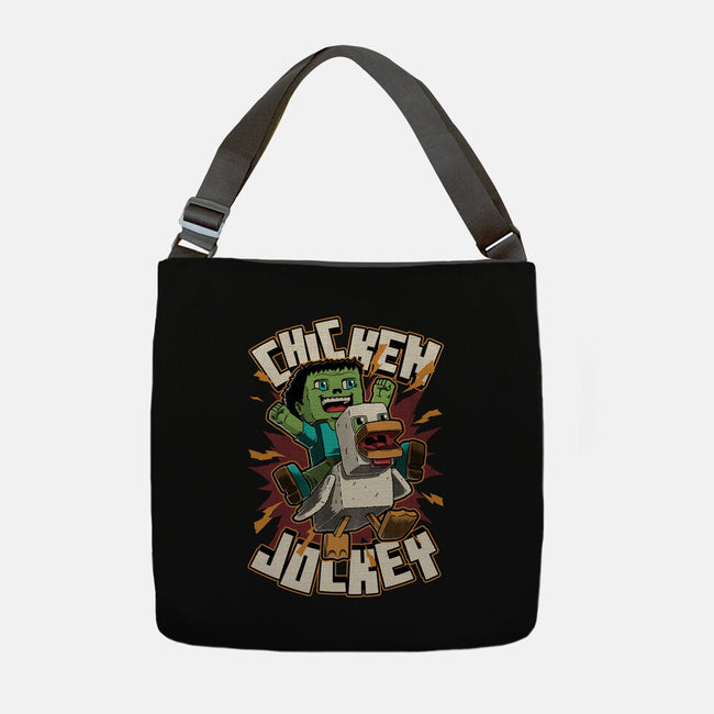 Chicken Kid Cube Game-None-Adjustable Tote-Bag-Studio Mootant