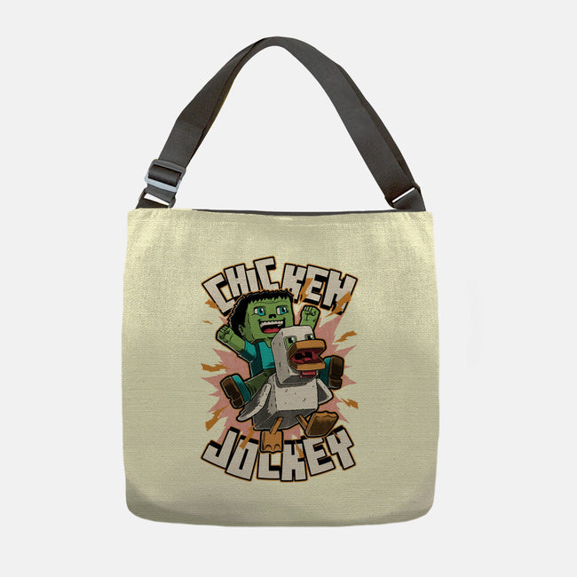 Chicken Kid Cube Game-None-Adjustable Tote-Bag-Studio Mootant