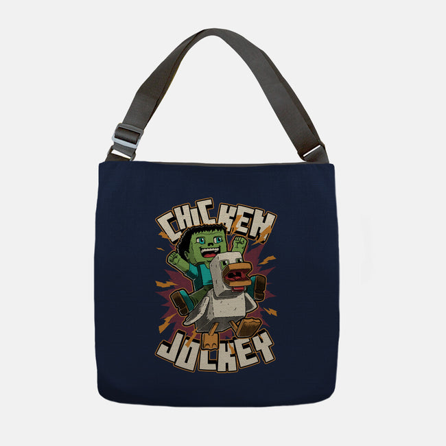 Chicken Kid Cube Game-None-Adjustable Tote-Bag-Studio Mootant