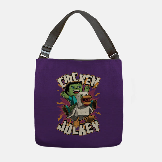 Chicken Kid Cube Game-None-Adjustable Tote-Bag-Studio Mootant