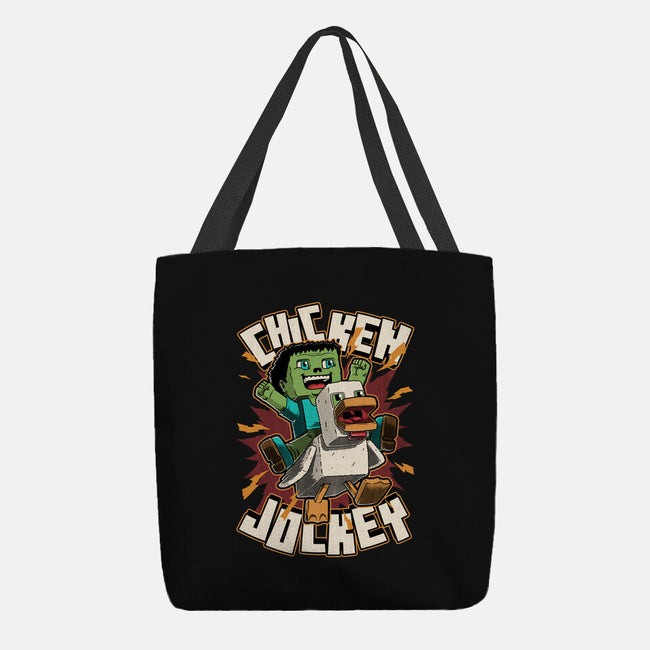 Chicken Kid Cube Game-None-Basic Tote-Bag-Studio Mootant
