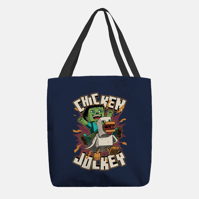 Chicken Kid Cube Game-None-Basic Tote-Bag-Studio Mootant