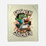 Chicken Kid Cube Game-None-Fleece-Blanket-Studio Mootant