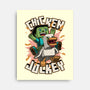 Chicken Kid Cube Game-None-Stretched-Canvas-Studio Mootant