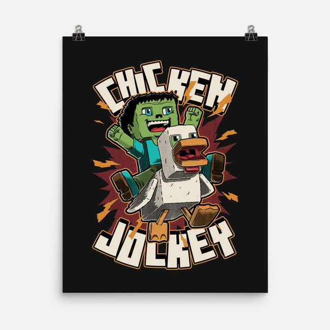 Chicken Kid Cube Game-None-Matte-Poster-Studio Mootant
