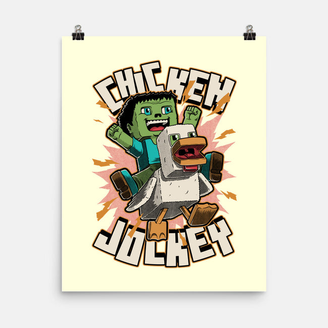 Chicken Kid Cube Game-None-Matte-Poster-Studio Mootant