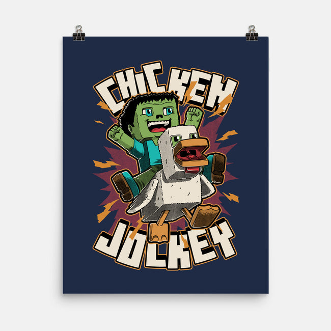 Chicken Kid Cube Game-None-Matte-Poster-Studio Mootant