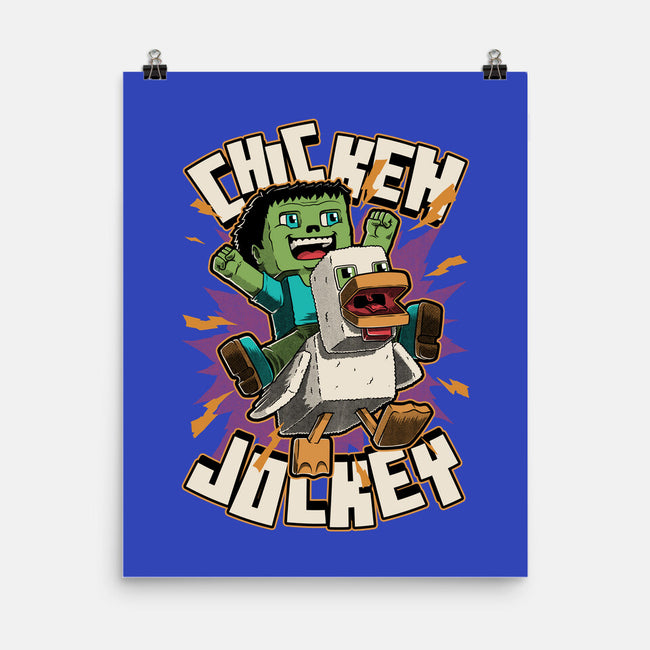 Chicken Kid Cube Game-None-Matte-Poster-Studio Mootant